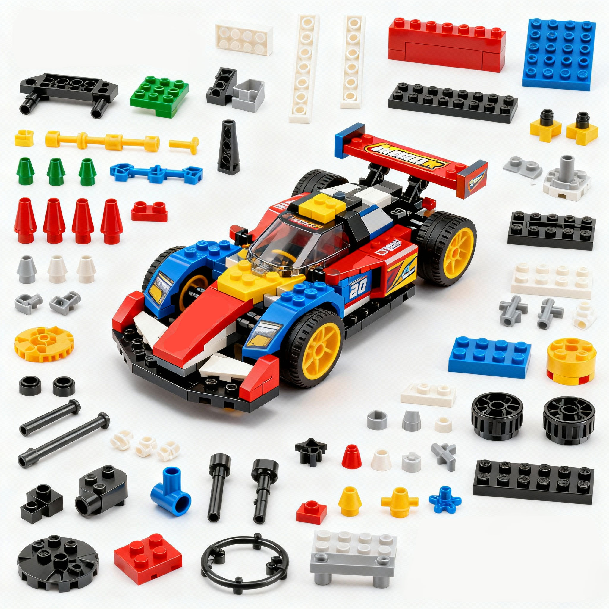 定制拼裝玩具車塑料積木休閑益智玩具開模注塑